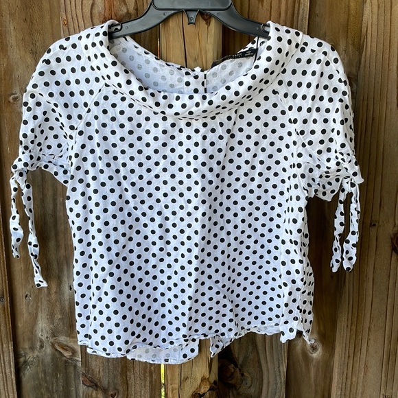 Zara Tops - 🛍️LAST CHANCE 🛍️ Zara Blouse Polka dots